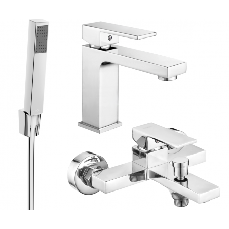 Mexen Uno R77 ensemble de bain, chrome - 71403R77-00