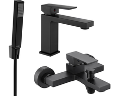 Mexen Uno R77 ensemble de baignoire, noir - 71403R77-70
