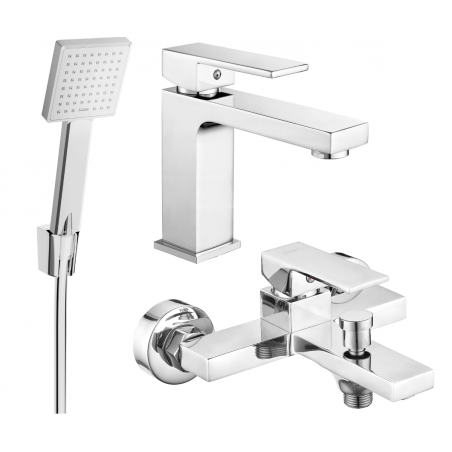 Ensemble de bain Mexen Uno R45, chrome - 71403R45-00
