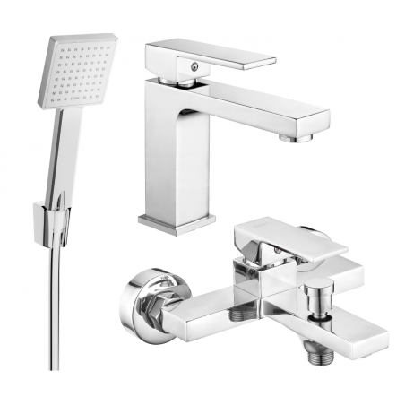 Mexen Uno Ensemble de bain R45, chrome - 71403R45-00