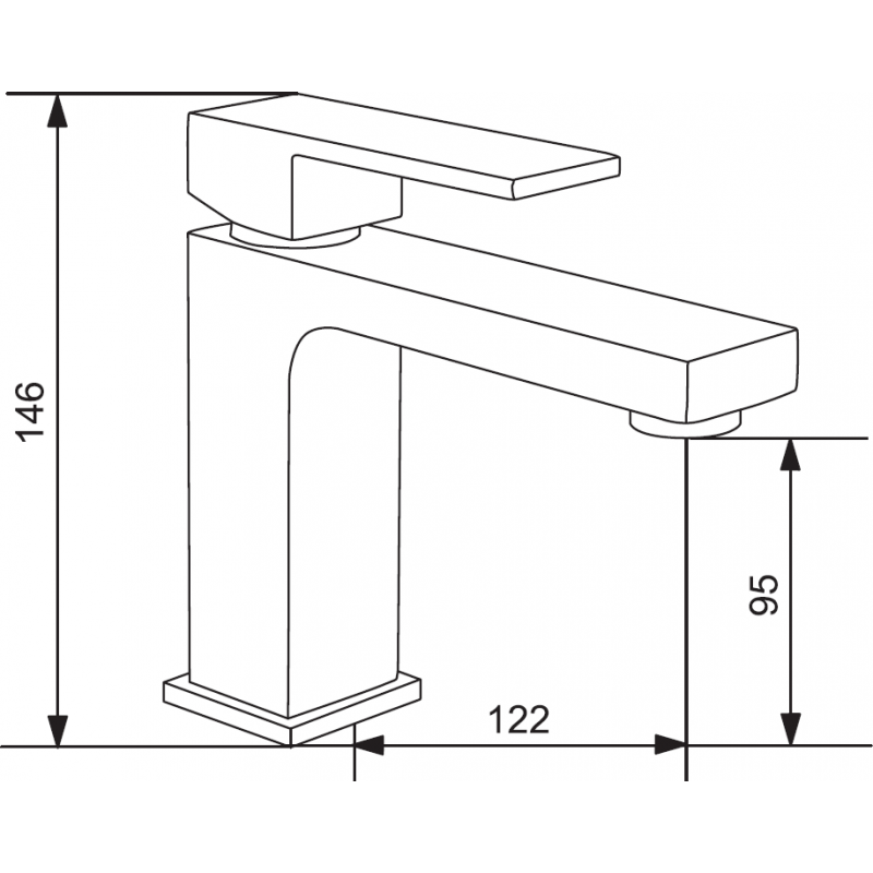 Mexen Uno R45 ensemble de bain, doré - 71403R45-50