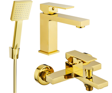Mexen Uno R45 ensemble bain, doré - 71403R45-50
