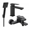 Ensemble de baignoire Mexen Uno R45, noir - 71403R45-70