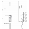Mexen Uno R77 ensemble de bain, doré - 71413R77-50