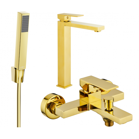 Mexen Uno R77 ensemble de baignoire, doré - 71413R77-50
