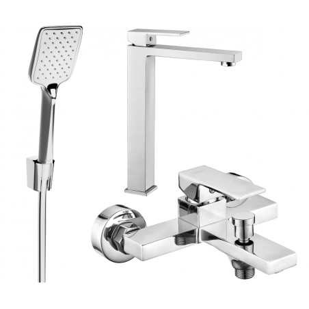 Mexen Uno R62 ensemble de bain, chrome - 71413R62-00