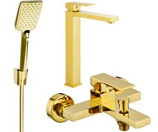 Mexen Uno R62 ensemble de baignoire, doré - 71413R62-50