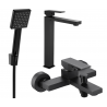 Mexen Uno R45 ensemble baignoire, noir - 71413R45-70