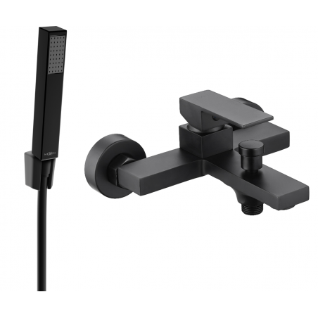 Mexen Uno R77 robinet de baignoire avec douchette, noir - 7143R77-70