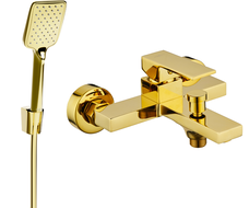 Mexen Uno R62 robinet de baignoire avec ensemble de douche, or - 7143R62-50
