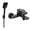 Mexen Uno R62 mitigeur de baignoire avec ensemble de douche, noir - 7143R62-70