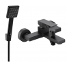 Mexen Uno R45 batterie de bain avec ensemble de douche, noire - 7143R45-70