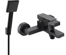 Mexen Uno R45 robinet de baignoire avec ensemble de douche, noir - 7143R45-70