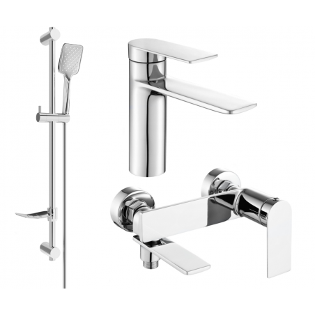 Mexen Zero DF62 ensemble de bain, chrome - 71103DF62-00