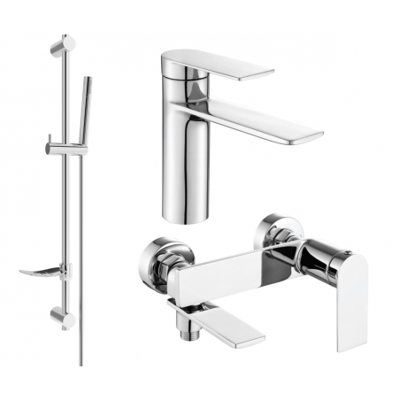 Mexen Zero DF70 ensemble de bain, chrome - 71103DF70-00