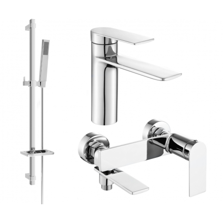 Mexen Zero Ensemble de bain DQ02, chromé - 71103DQ02-00