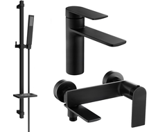 Ensemble de baignoire Mexen Zero DQ02, noir - 71103DQ02-70