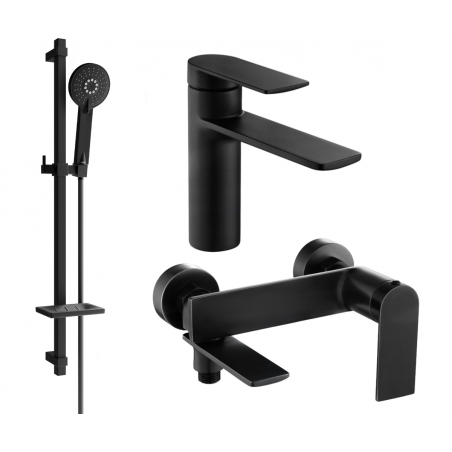 Mexen Zero DQ40 ensemble de bain, noir - 71103DQ40-70