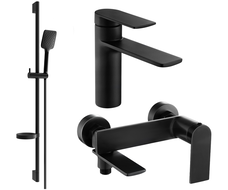 Ensemble baignoire Mexen Zero DS62, noir - 71103DS62-70