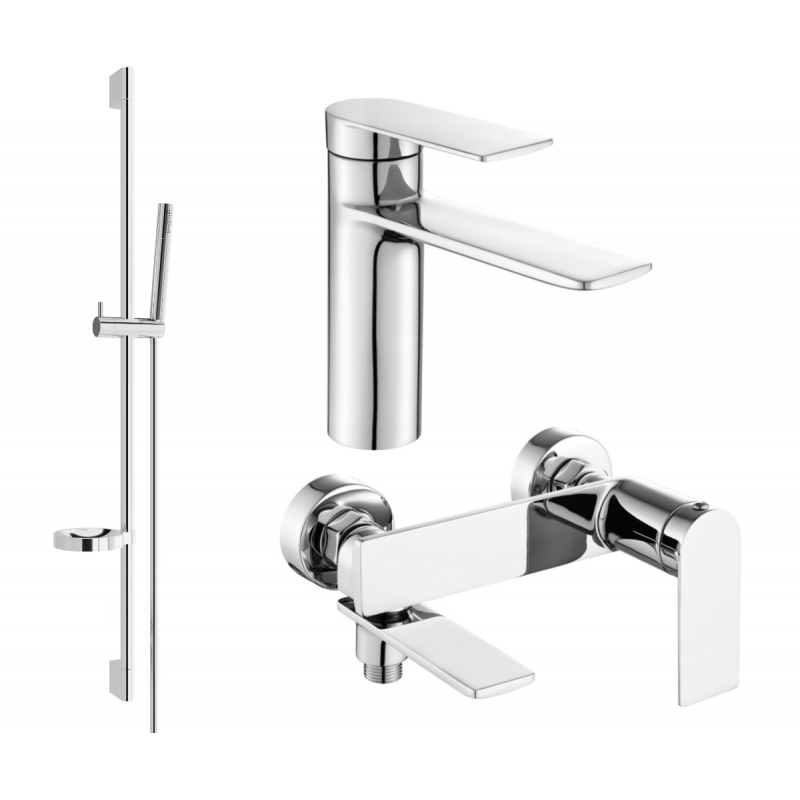 Mexen Zero DS70 ensemble de bain, chrome - 71103DS70-00