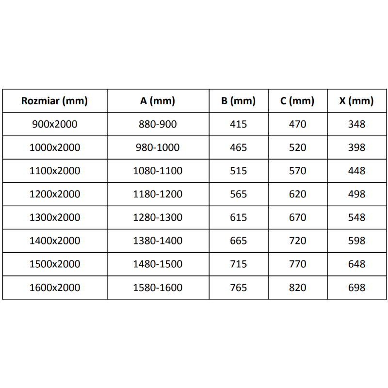 Mexen Velar L porte de douche coulissante 90 cm, graphite, blanc - 871-090-003-41-20