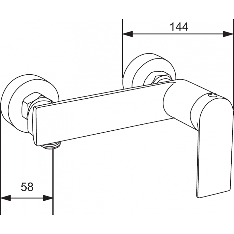 Mexen Zero DF62 ensemble de douche, chrome - 71104DF62-00