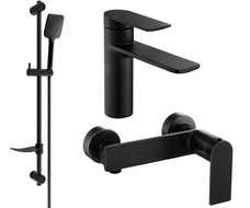 Mexen Zero DF62 ensemble de douche, noir - 71104DF62-70