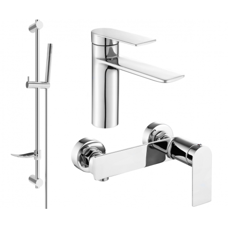 Mexen Zero DF70 ensemble de douche, chromé - 71104DF70-00