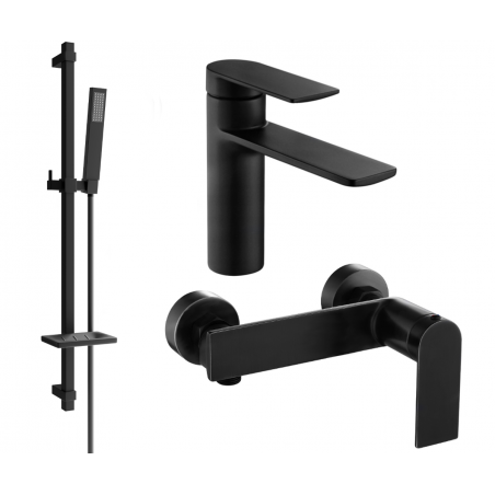 Mexen Zero DQ02 ensemble de douche, noir - 71104DQ02-70