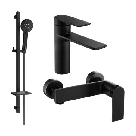 Mexen Zero DQ40 ensemble de douche, noir - 71104DQ40-70