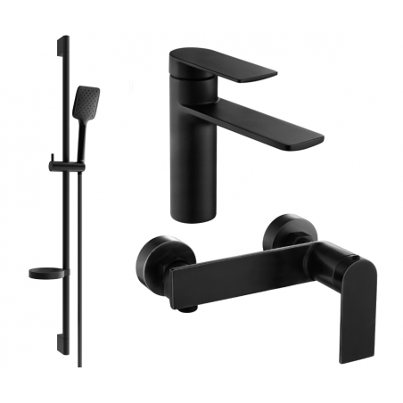 Mexen Zero DS62 ensemble de douche, noir - 71104DS62-70