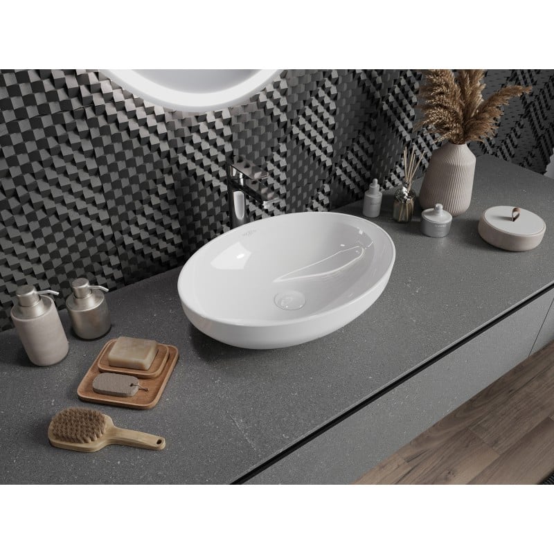 Mexen Cornelia lavabo à poser 50 x 37 cm, blanc - 21885000