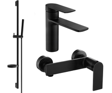 Ensemble de douche Mexen Zero DS70, noir - 71104DS70-70