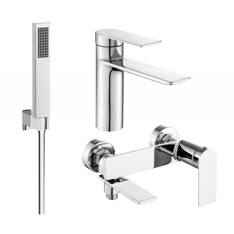 Mexen Zero R02 ensemble de bain, chromé - 71103R02-00