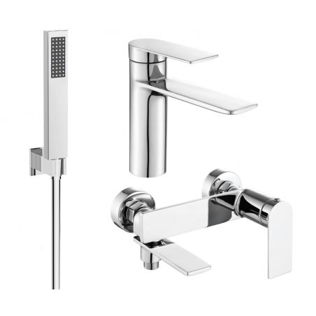 Mexen Zero R02 ensemble de bain, chromé - 71103R02-00