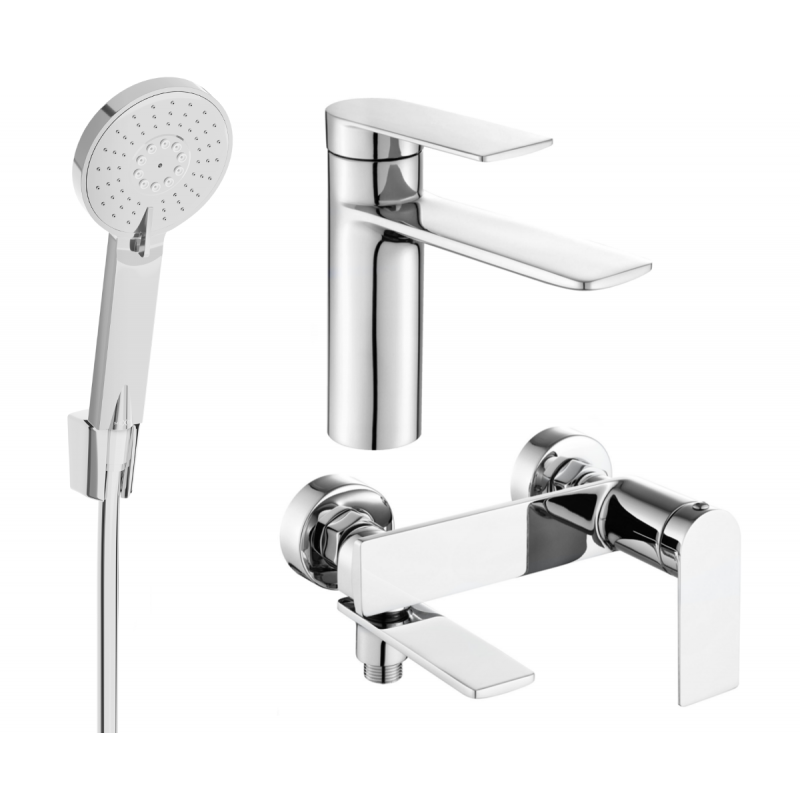 Mexen Zero Ensemble de bain R40, chrome - 71103R40-00