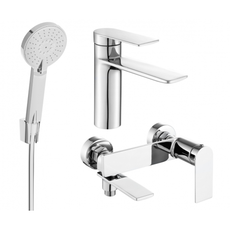 Mexen Zero Ensemble de bain R40, chrome - 71103R40-00