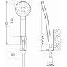 Mexen Zero Ensemble de bain R40, chrome - 71103R40-00