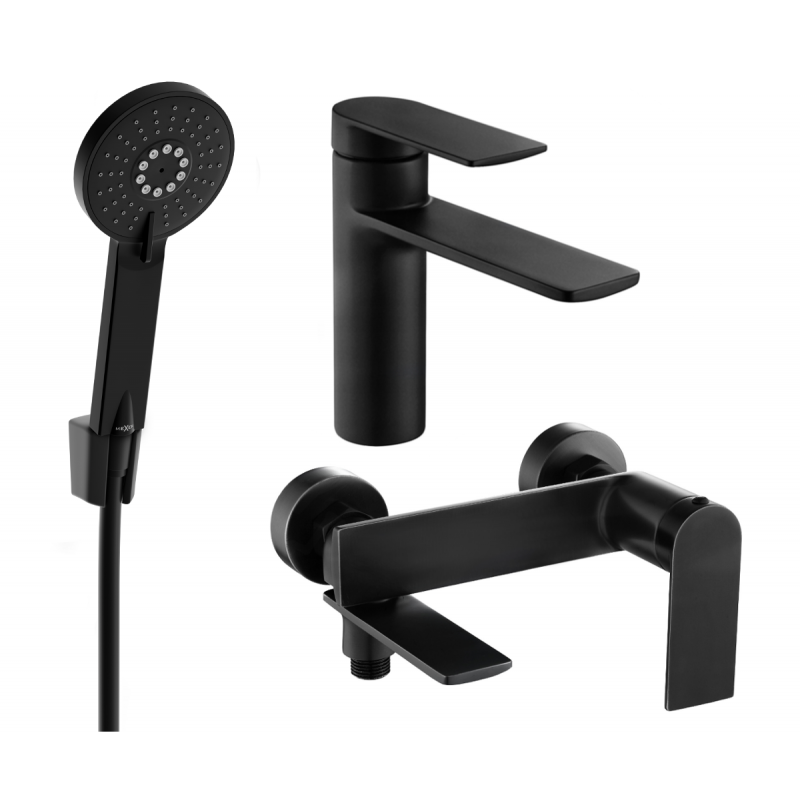 Mexen Zero R40 ensemble de baignoire, noir - 71103R40-70