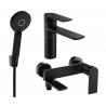 Mexen Zero R40 ensemble de baignoire, noir - 71103R40-70