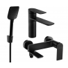 Ensemble de baignoire Mexen Zero R62, noir - 71103R62-70