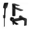 Mexen Zero R62 ensemble de baignoire, noir - 71103R62-70