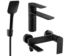 Mexen Zero R62 ensemble de baignoire, noir - 71103R62-70