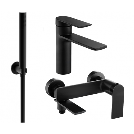 Mexen Zero R70 ensemble baignoire, noir - 71103R70-70
