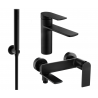 Mexen Zero R70 ensemble baignoire, noir - 71103R70-70