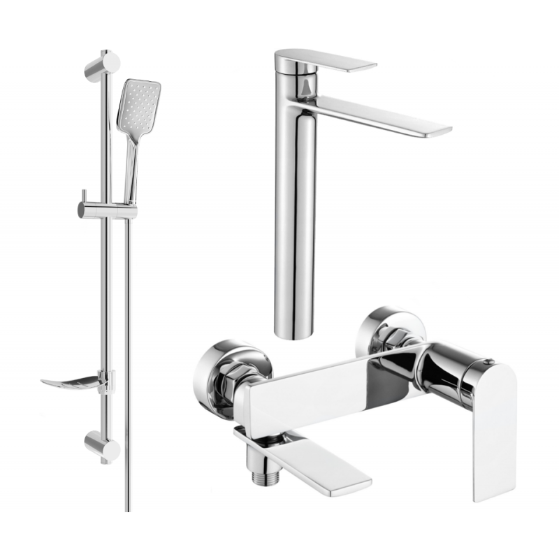 Mexen Zero DF62 ensemble baignoire, chrome - 7113DF62-00
