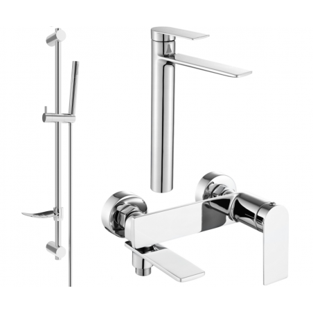 Mexen Zero DF70 ensemble de bain, chrome - 7113DF70-00