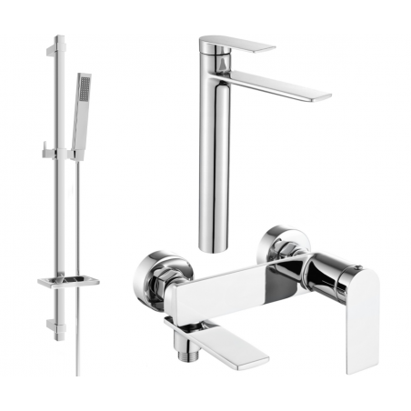 Mexen Zero Ensemble de bain DQ02, chrome - 7113DQ02-00