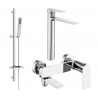 Mexen Zero Ensemble de bain DQ02, chrome - 7113DQ02-00