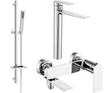 Mexen Zero Ensemble de bain DQ02, chrome - 7113DQ02-00